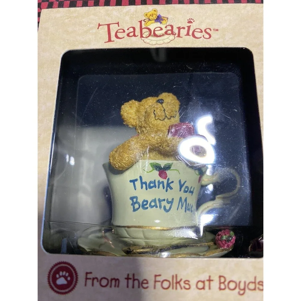 TEABEARIES Gem & Merci BOYDS Bears #24324 Teabearies & #24306 In Boxes
